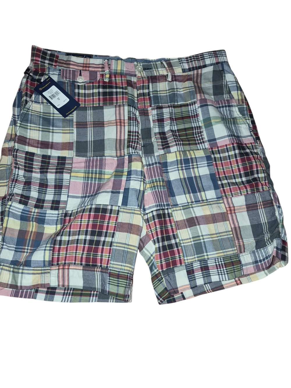 Ralph Lauren Men's Patchwork Plaid Cotton Shorts - Multicolor Classic Fit NWT